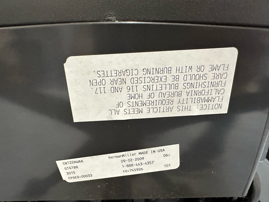 Embody Chair By Herman Miller Ergonomic Chair Used Personally By The Artist Bonnie Lee Roth (See Photos For Paint Splatter) Retails $2,000 [Photo 23]