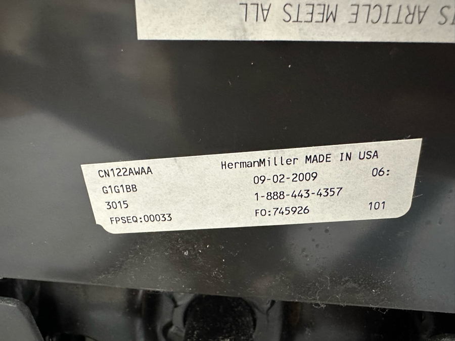 Embody Chair By Herman Miller Ergonomic Chair Used Personally By The Artist Bonnie Lee Roth (See Photos For Paint Splatter) Retails $2,000 [Photo 24]