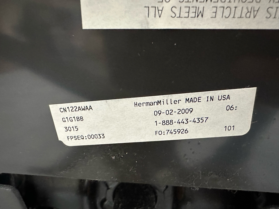 Embody Chair By Herman Miller Ergonomic Chair Used Personally By The Artist Bonnie Lee Roth (See Photos For Paint Splatter) Retails $2,000 [Photo 25]