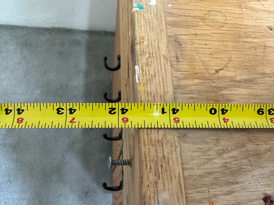 BEST Watercolor Artist Station Solid Wood With Casters Used Personally By The Artist Bonnie Lee Roth 42W (Closed) X 27D X 33H Retails $2,750 [Photo 19]