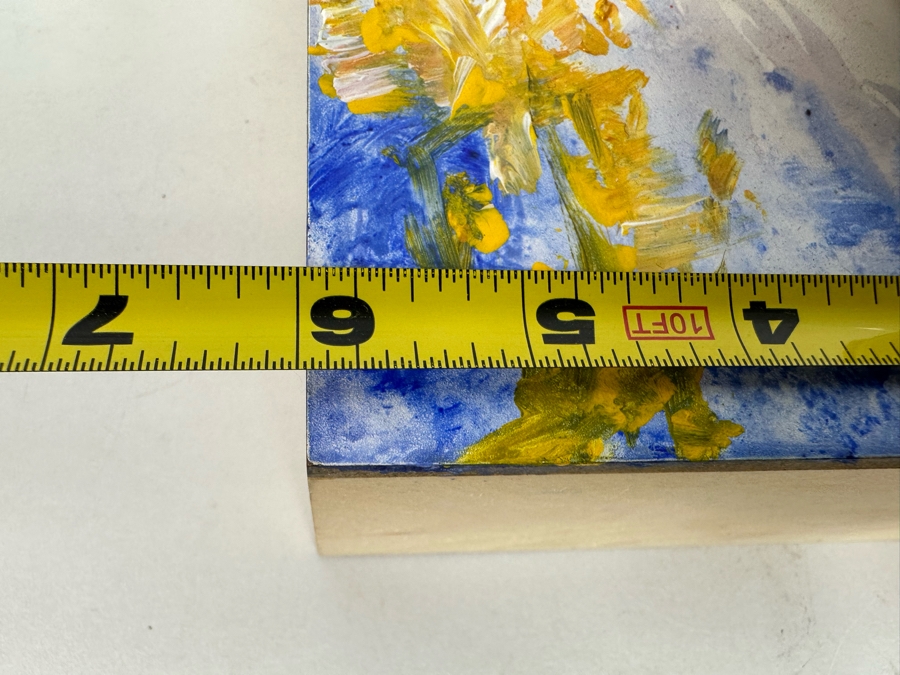 Bonnie Lee Roth (B. 1942, Southern California) Colorful Original Mixed-Media 3D Sculpture Mounted On Painted Board 6W X 12H X 4D [Photo 17]