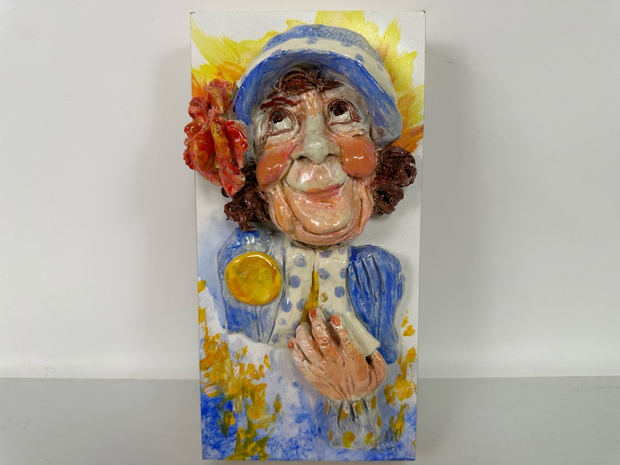 Bonnie Lee Roth (B. 1942, Southern California) Colorful Original Mixed-Media 3D Sculpture Mounted On Painted Board 6W X 12H X 4D [Photo 3]