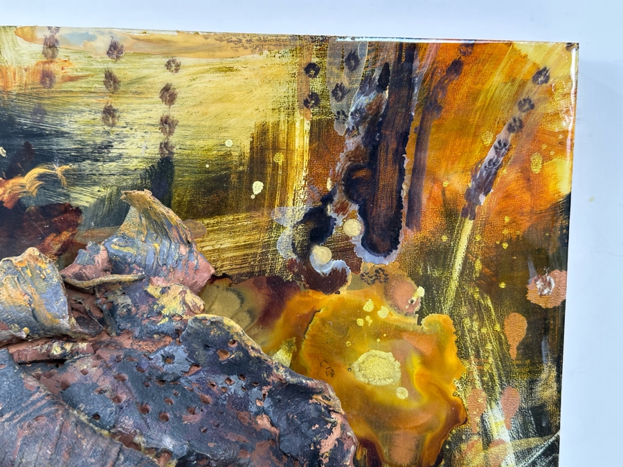 Bonnie Lee Roth (B. 1942, Southern California) Incredible Original Mixed-Media 3D Sculpture Mounted On Painted Board 16W X 20H X 5D [Photo 14]