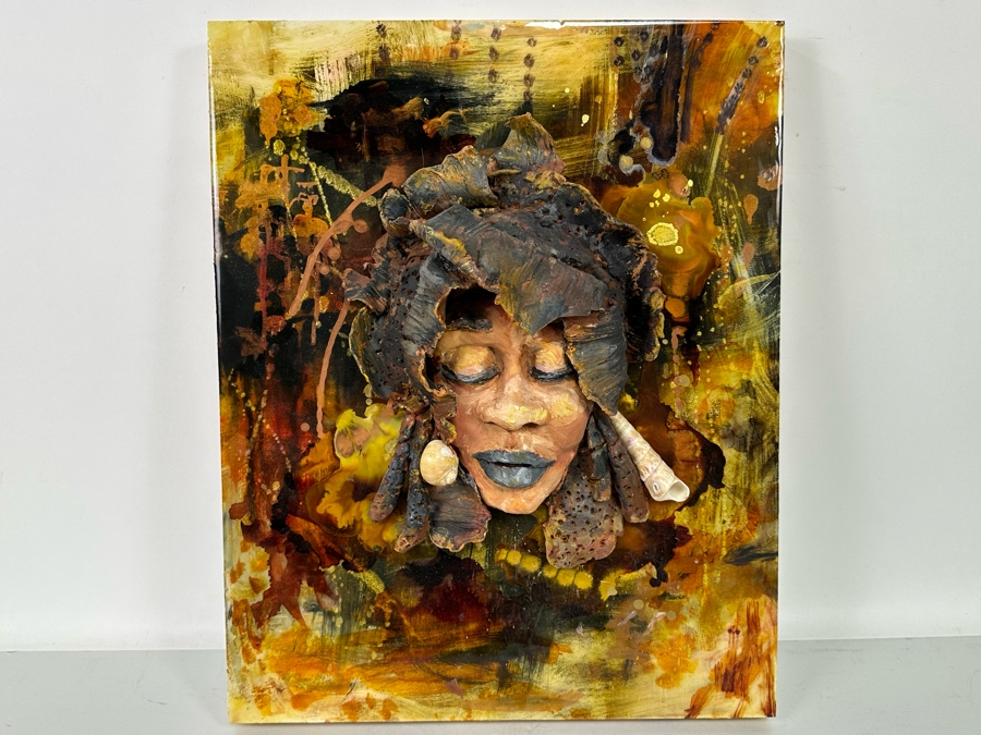 Bonnie Lee Roth (B. 1942, Southern California) Incredible Original Mixed-Media 3D Sculpture Mounted On Painted Board 16W X 20H X 5D [Photo 3]