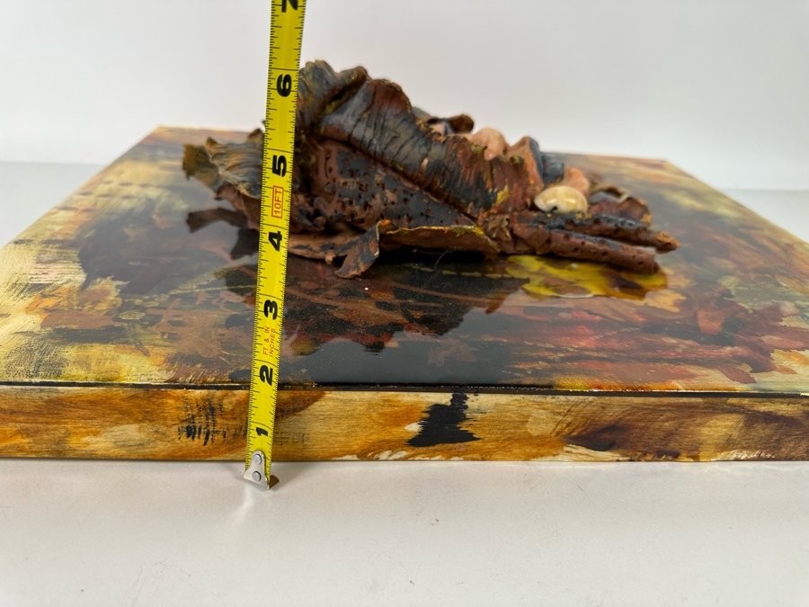 Bonnie Lee Roth (B. 1942, Southern California) Incredible Original Mixed-Media 3D Sculpture Mounted On Painted Board 16W X 20H X 5D [Photo 20]