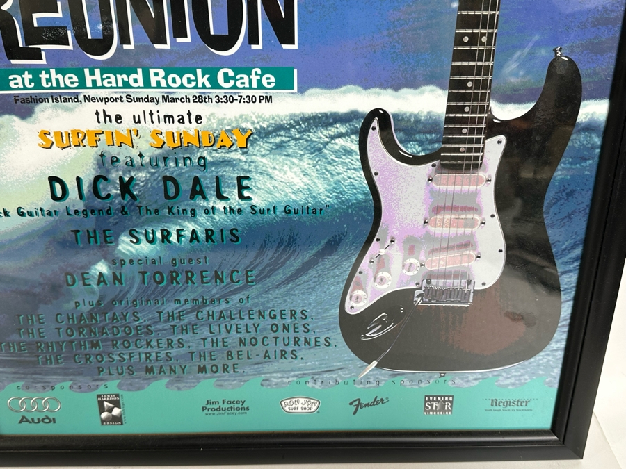Pair Of Framed Dick Dale Surf Guitar Concert Posters 20 X 26 And 19 X 23 [Photo 7]