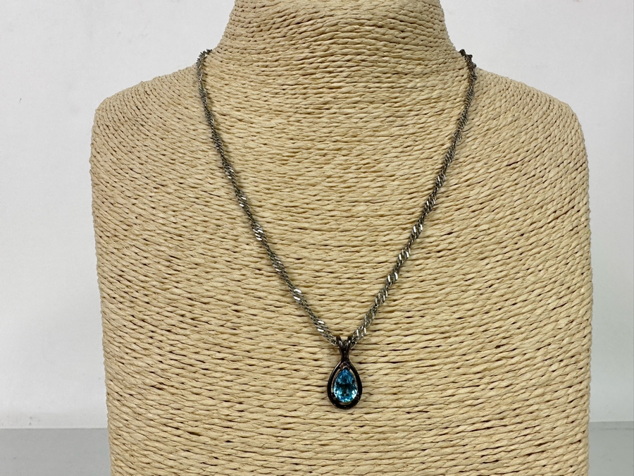 Sterling Silver Pendant With 18' Sterling Silver Italian Chain Necklace 7.3g [Photo 5]