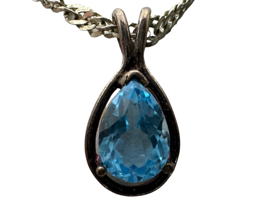 Sterling Silver Pendant With 18' Sterling Silver Italian Chain Necklace 7.3g [Photo 2]