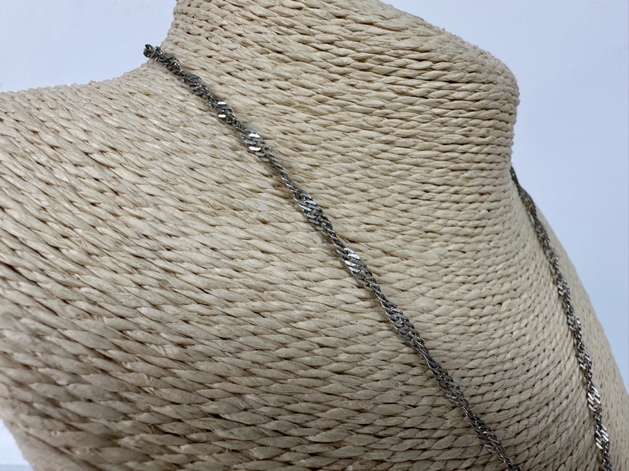 Sterling Silver Pendant With 18' Sterling Silver Italian Chain Necklace 7.3g [Photo 7]