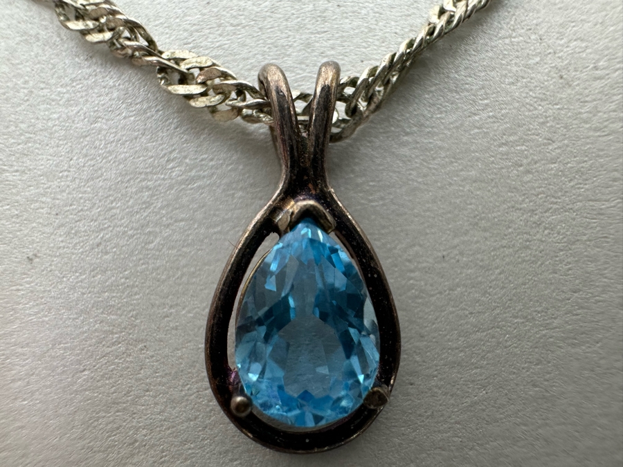 Sterling Silver Pendant With 18' Sterling Silver Italian Chain Necklace 7.3g [Photo 10]