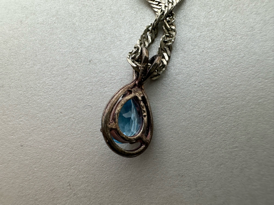 Sterling Silver Pendant With 18' Sterling Silver Italian Chain Necklace 7.3g [Photo 15]