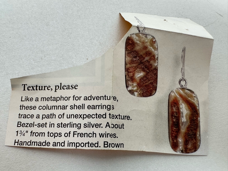 Sterling Silver Pearl Earrings And Sterling Silver Shell Earrings 10.8g [Photo 9]