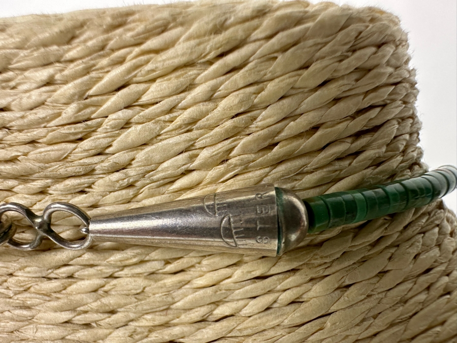 Stunning Amber Turquoise Bead Sterling Silver Clasp 18' Necklace [Photo 11]