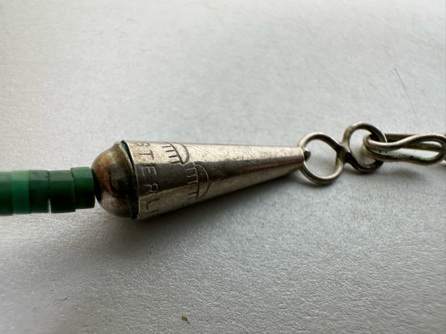 Stunning Amber Turquoise Bead Sterling Silver Clasp 18' Necklace [Photo 14]