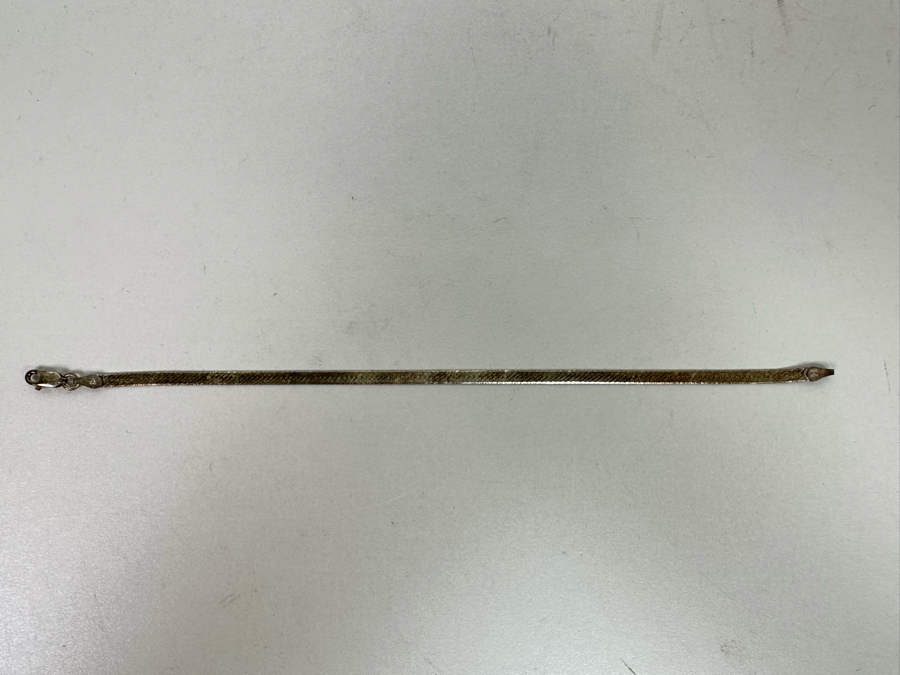 18' Sterling Silver Necklace, 16' Sterling Silver Necklace And 7.5' Sterling Silver Bracelet 8.5g [Photo 17]