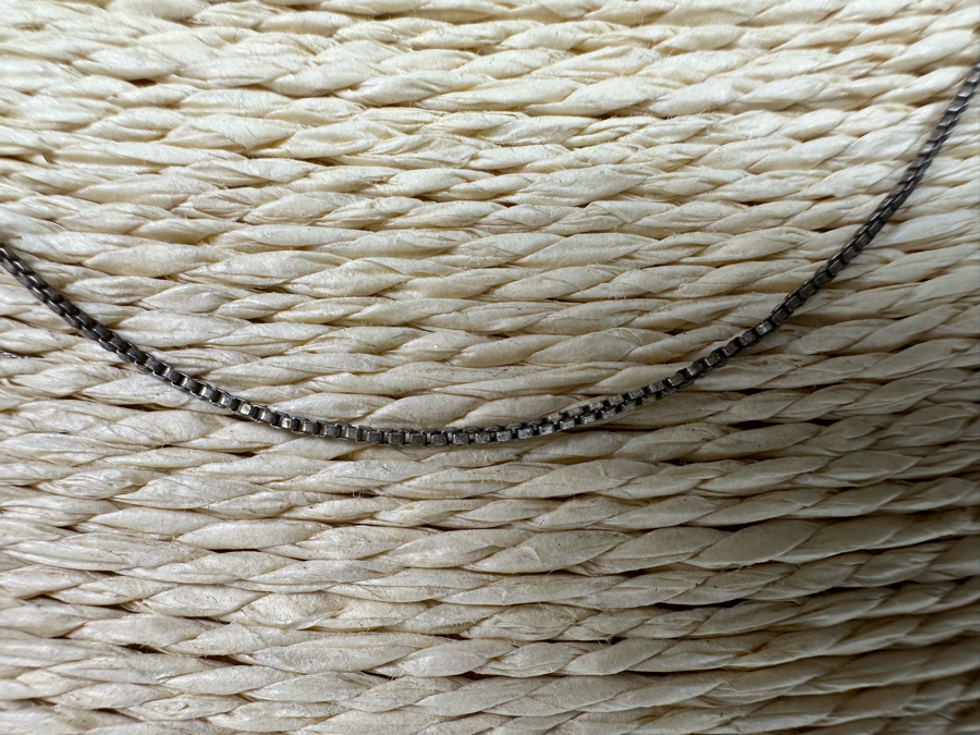 18' Sterling Silver Necklace, 16' Sterling Silver Necklace And 7.5' Sterling Silver Bracelet 8.5g [Photo 7]