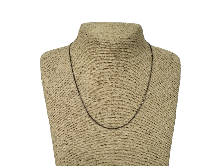 18' Sterling Silver Necklace, 16' Sterling Silver Necklace And 7.5' Sterling Silver Bracelet 8.5g [Photo 2]