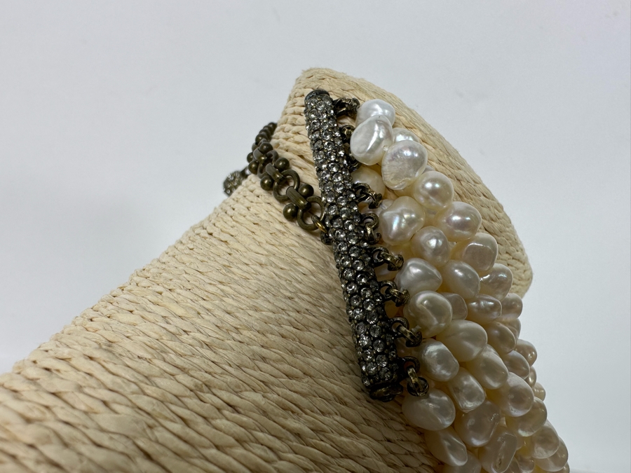 Mulit-Strand Pearl Necklace 18L [Photo 5]