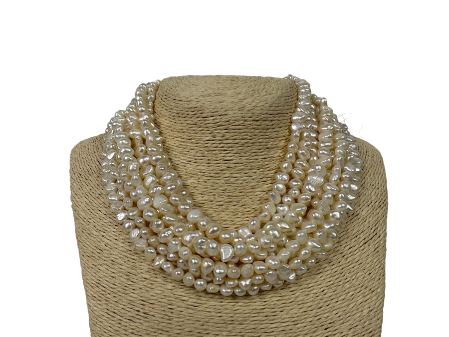 Mulit-Strand Pearl Necklace 18L