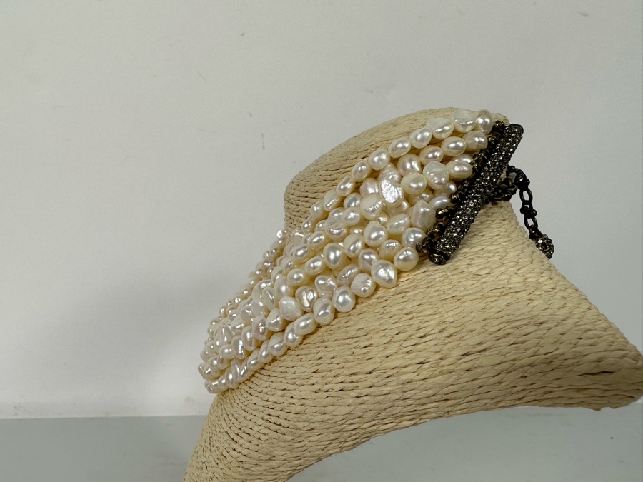 Mulit-Strand Pearl Necklace 18L [Photo 8]