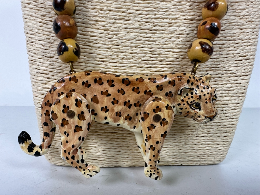 Articulating Leopard Pendant 24' Necklace [Photo 7]