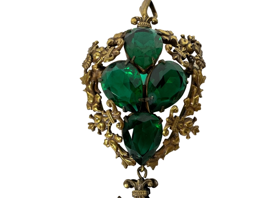 Vintage Joseff Of Hollywood Pendant / Brooch Pin Tassle 7L [Photo 2]