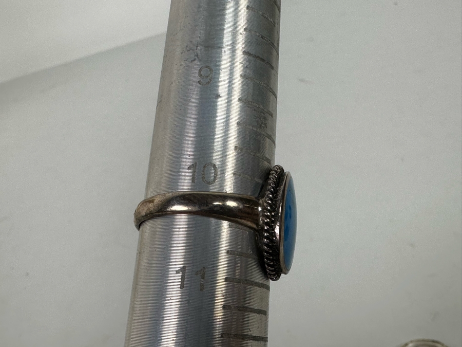 Sterling Silver Ring Lot Size 7 - 10.5 - See Photos 24.5g [Photo 12]