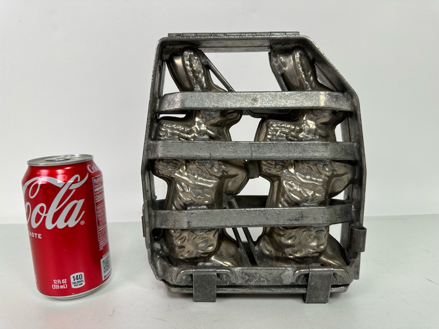 Vintage Easter Bunny Chocolate Mold Commercial Grade Makes Pair Of Easter Bunnies 8W X 9H [Photo 3]