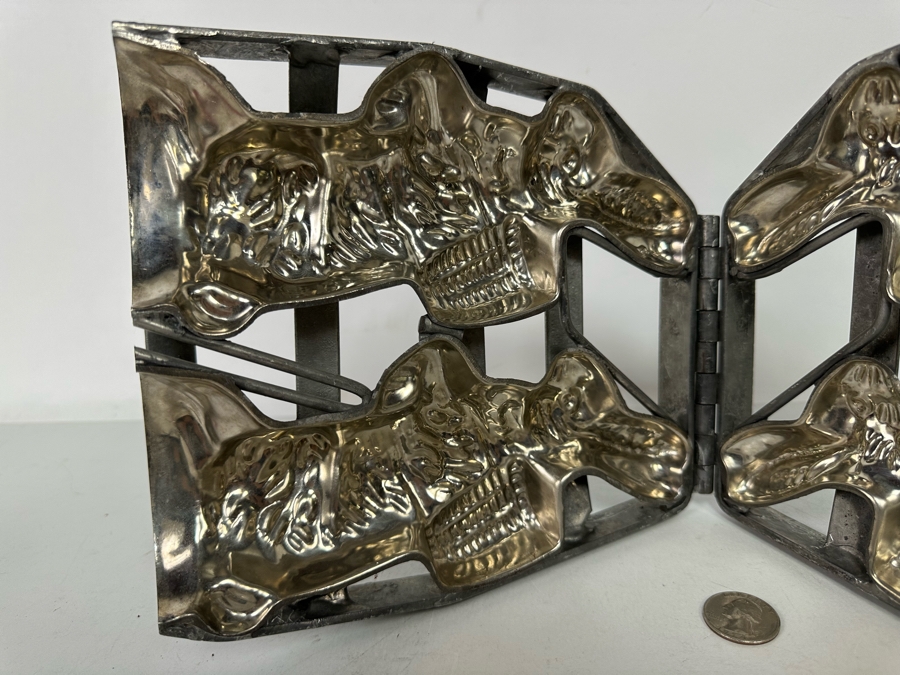 Vintage Easter Bunny Chocolate Mold Commercial Grade Makes Pair Of Easter Bunnies 8W X 9H [Photo 7]