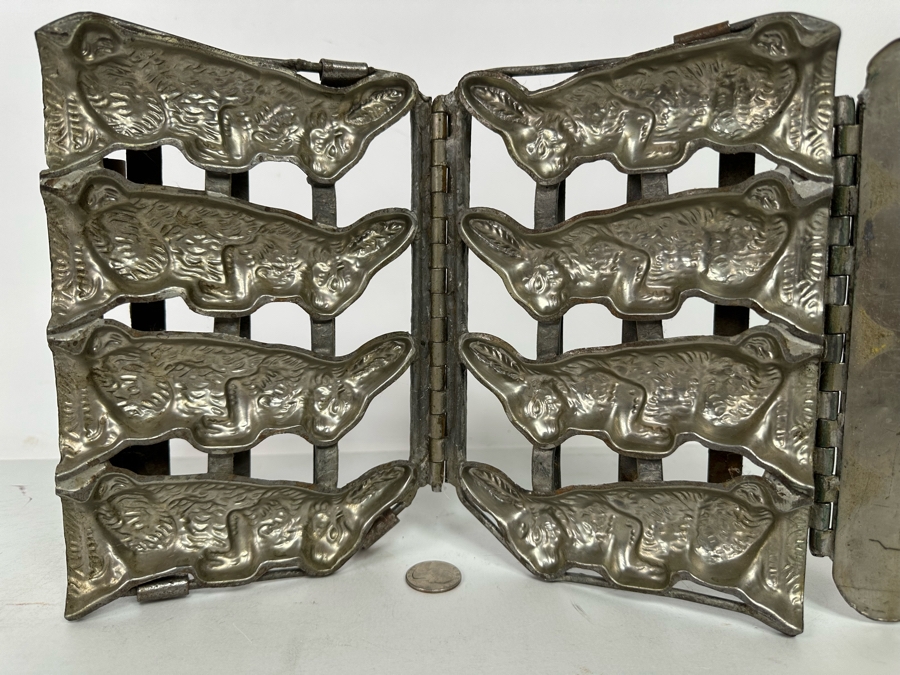 Vintage Easter Bunny Chocolate Mold Commercial Grade Makes Four Easter Bunnies 9W X 7H [Photo 8]