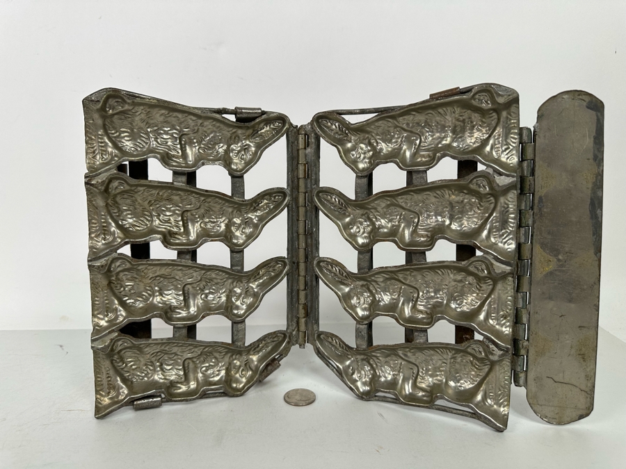Vintage Easter Bunny Chocolate Mold Commercial Grade Makes Four Easter Bunnies 9W X 7H [Photo 7]