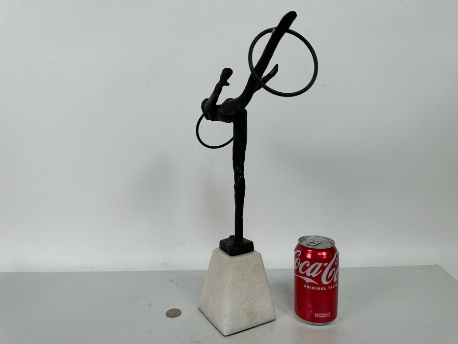 Decorative Gymnast Sculpture With Faux Marble Base 10W X 4D X 16H [Photo 7]
