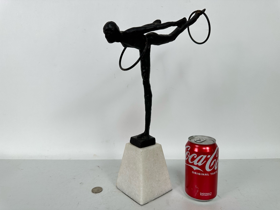 Decorative Gymnast Sculpture With Faux Marble Base 10W X 4D X 16H [Photo 6]