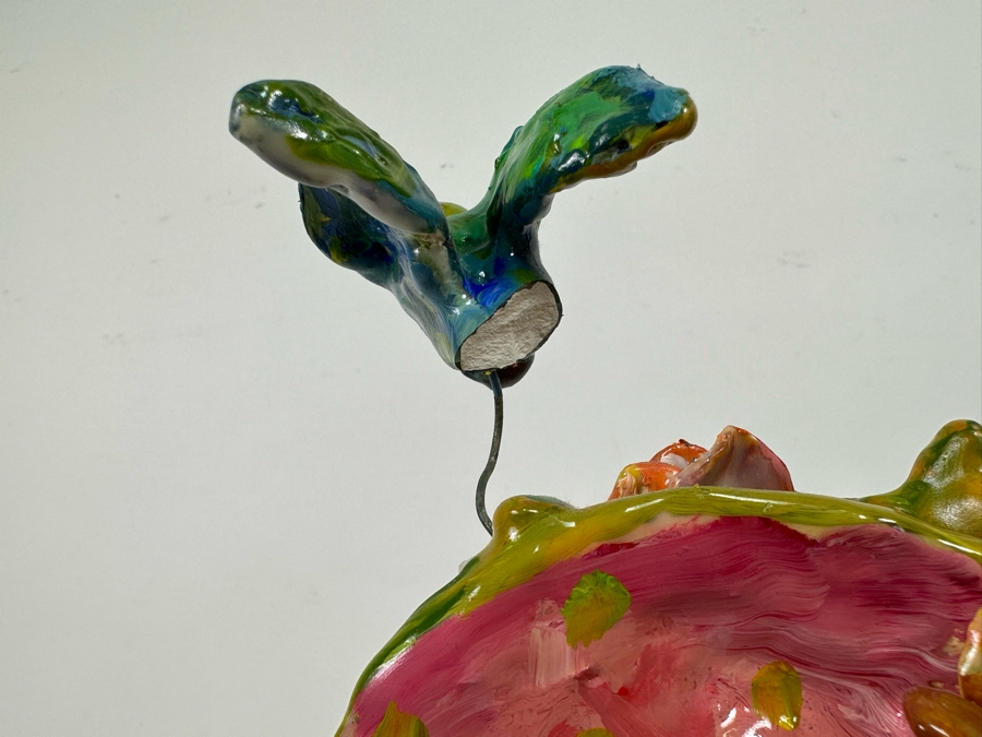 Bonnie Lee Roth (B. 1942, Southern California) Original Sculpture Of A Woman's Head On A Mini Dress Form 7W X 21H [Photo 15]