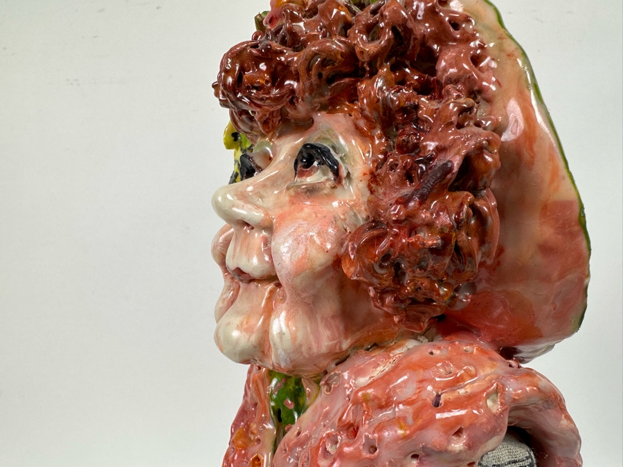 Bonnie Lee Roth (B. 1942, Southern California) Original Sculpture Of A Woman's Head On A Mini Dress Form 7W X 21H [Photo 11]