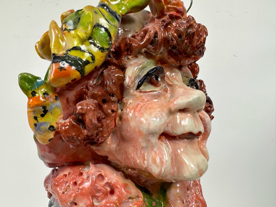 Bonnie Lee Roth (B. 1942, Southern California) Original Sculpture Of A Woman's Head On A Mini Dress Form 7W X 21H [Photo 19]