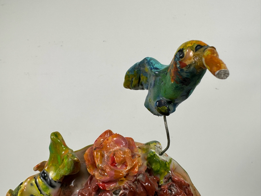 Bonnie Lee Roth (B. 1942, Southern California) Original Sculpture Of A Woman's Head On A Mini Dress Form 7W X 21H [Photo 9]