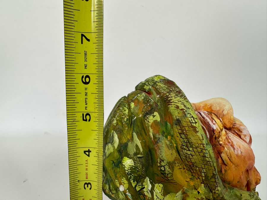 Bonnie Lee Roth (B. 1942, Southern California) Original Bust Sculpture Of An Elderly Woman Looking Towards Heaven 7W X 6D X 6H [Photo 19]