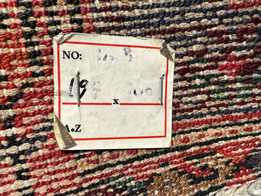 Vintage Hand-Knotted Wool Geometric Tribal Persian Area Rug 38.5 X 79 [Photo 16]