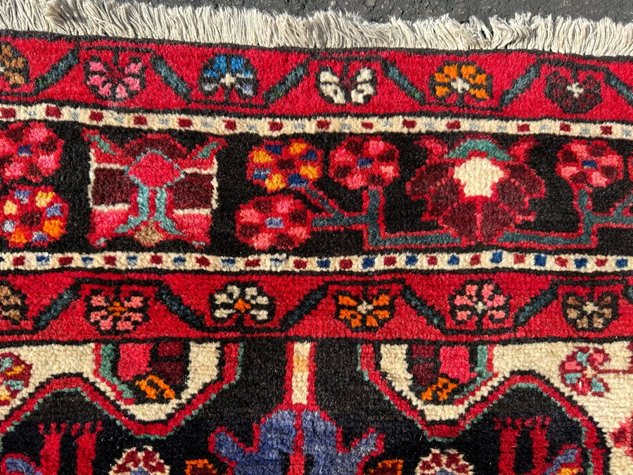 Vintage Hand-Knotted Wool Geometric Tribal Persian Area Rug 65 X 111 [Photo 15]