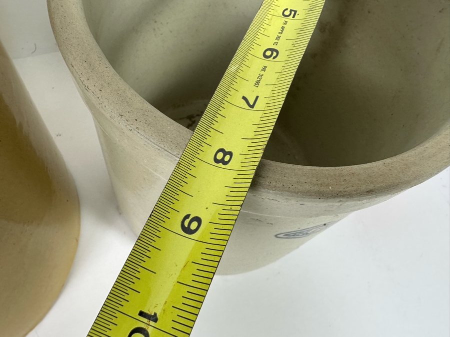 Set Of Three Pacific Stoneware Crocks Pots 10.5R, 8R And 6R [Photo 15]