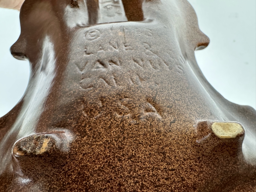 Vintage Lane & Co Van Nuys California Violin Ashtray 14 X 6 [Photo 9]