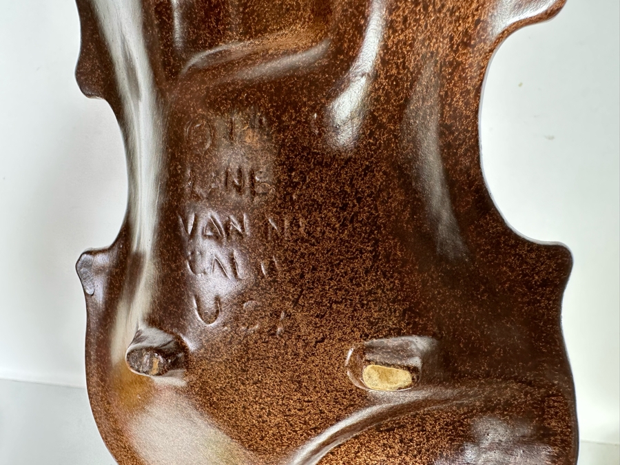 Vintage Lane & Co Van Nuys California Violin Ashtray 14 X 6 [Photo 6]
