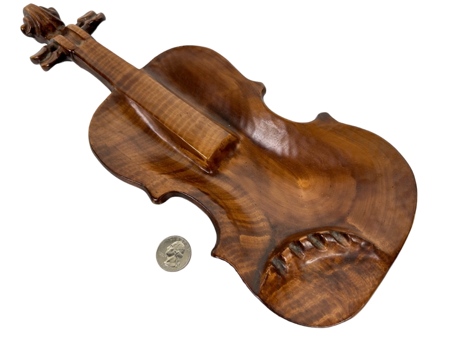Vintage Lane & Co Van Nuys California Violin Ashtray 14 X 6