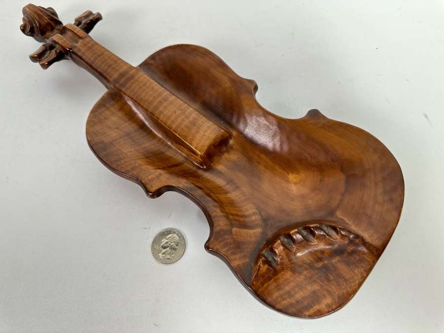 Vintage Lane & Co Van Nuys California Violin Ashtray 14 X 6 [Photo 2]