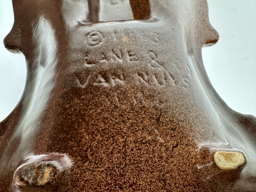 Vintage Lane & Co Van Nuys California Violin Ashtray 14 X 6 [Photo 8]