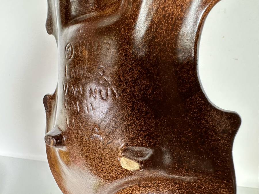 Vintage Lane & Co Van Nuys California Violin Ashtray 14 X 6 [Photo 7]