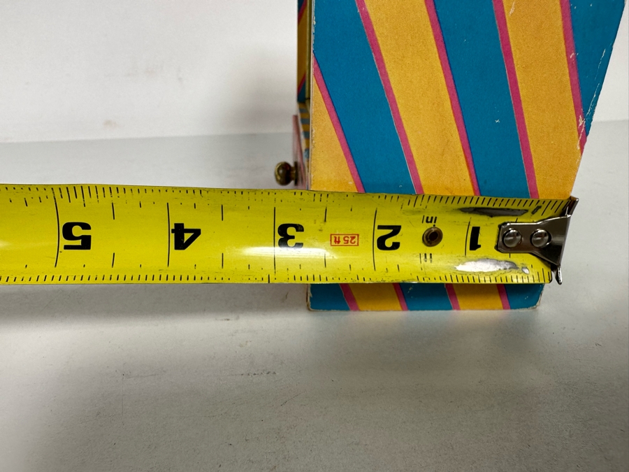 Vintage Circus Dancing Clown Music Diorama Box With Drawer 'Dancing Pierrot' 6W X 3D X 8H [Photo 9]