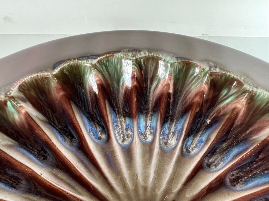 Vintage Mid-Century Modern Royal Haeger By Royal Hickman USA Pottery Bowl 372 13R X 1.5H [Photo 6]