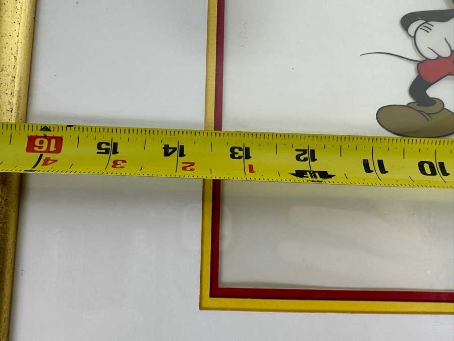 Walt Disney Limited Edition Serigraph Cel From 1940 Animated Film 'Mr. Mouse Takes A Trip' Featuring Mickey Mouse And Pluto Limited To 9,500 13.5 X 9.5 Framed 21 X 17 [Photo 9]